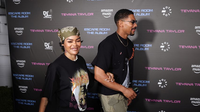 Teyana Taylor und Aaron Pierre bei der Amazon-Music-Premiere von Teyana Taylors Kurzfilm "Escape Room" in Culver City