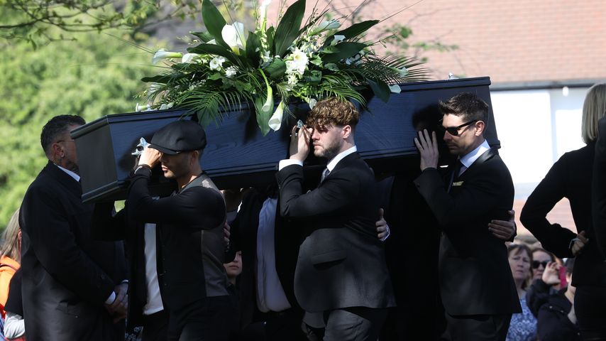 Mitglieder der Band The Wanted bei Tom Parkers Trauerfeier