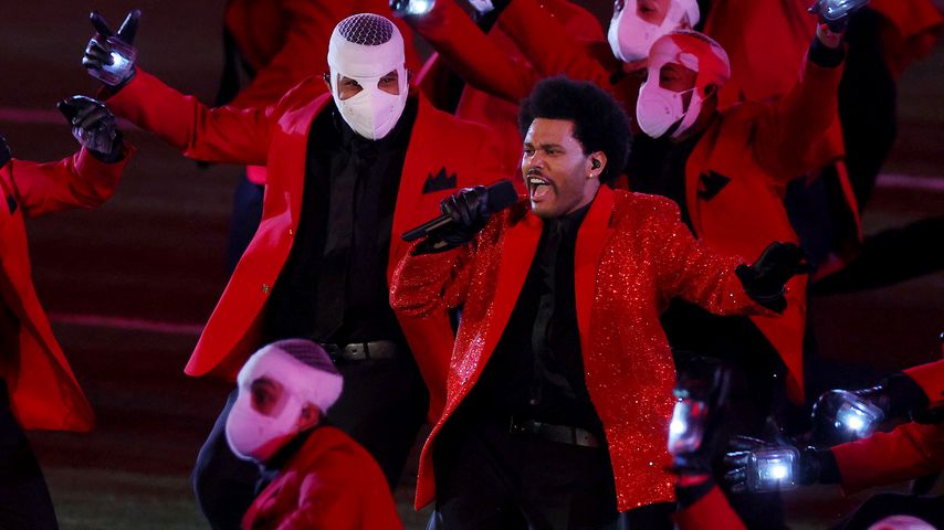 Sänger The Weeknd in der Halbzeitshow des Super Bowls