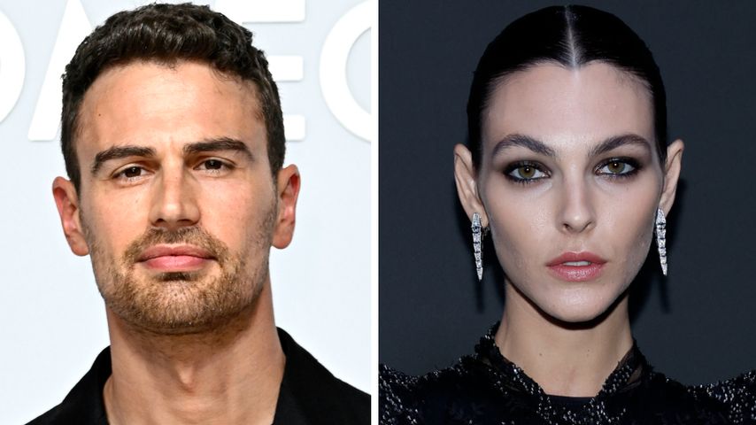 Leo DiCaprios Flamme Vittoria küsst Theo James für Kampagne