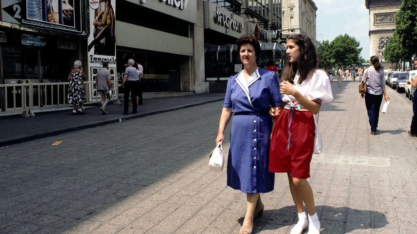 Therese und Celine Dion im Jahr 1982 in Paris