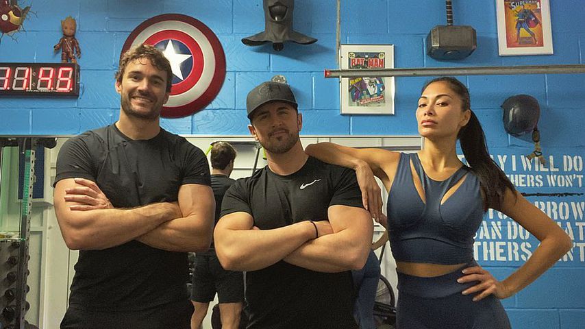 Thom Evans, Glenn Higgins und Nicole Scherzinger im März 2020