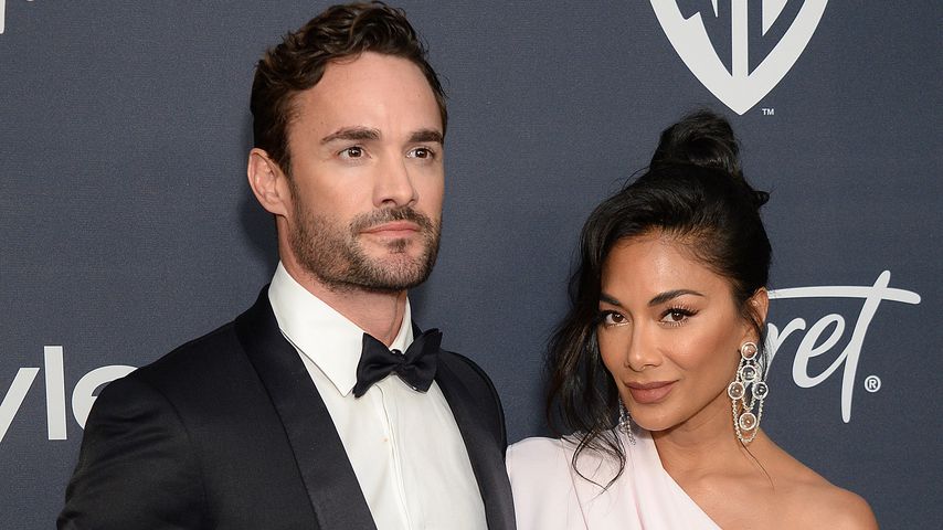 Thom Evans und Nicole Scherzinger, Januar 2020, Golden Globes Party