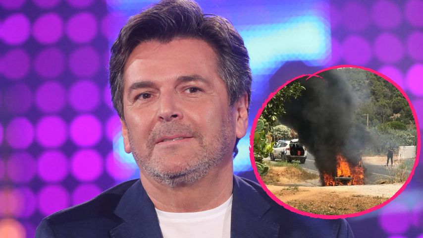 "Großes Glück gehabt": Thomas Anders' Auto völlig abgebrannt