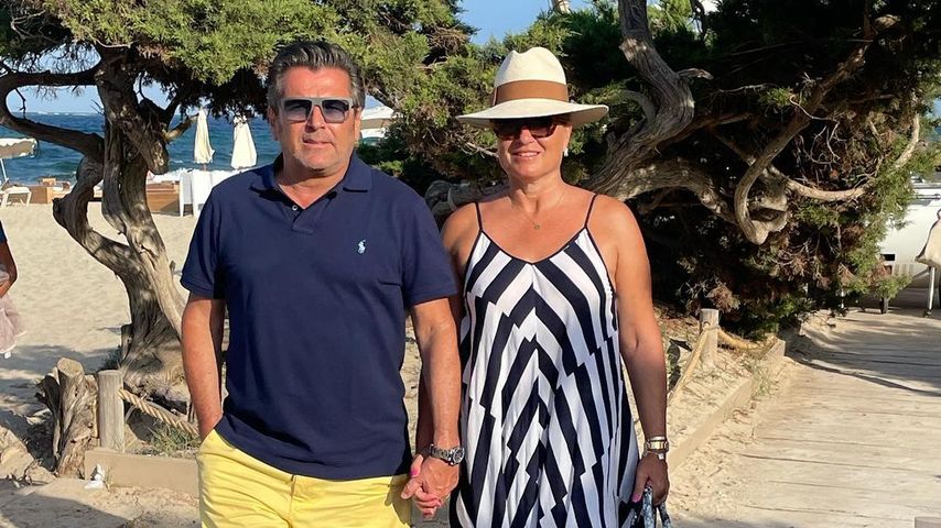 Thomas Anders mit seiner Frau auf Ibiza im Juli 2022