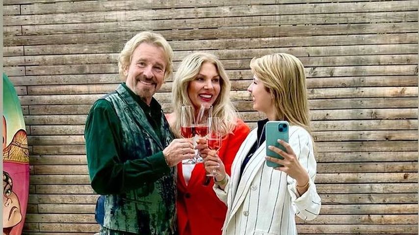 Superselten: Gottschalk posiert mit Karina und ihrer Tochter