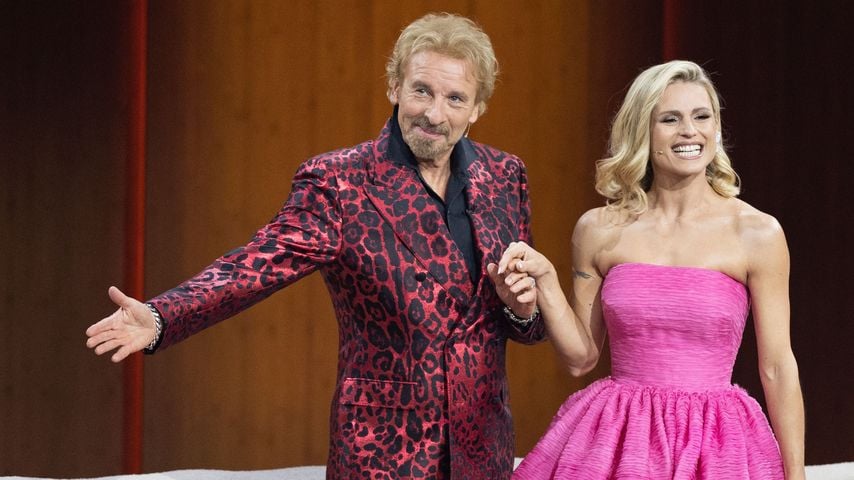Thomas Gottschalk mit Michelle Hunziker bei "Wetten, dass..?"