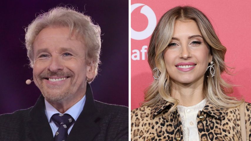 Collage: Thomas Gottschalk und Cathy Hummels