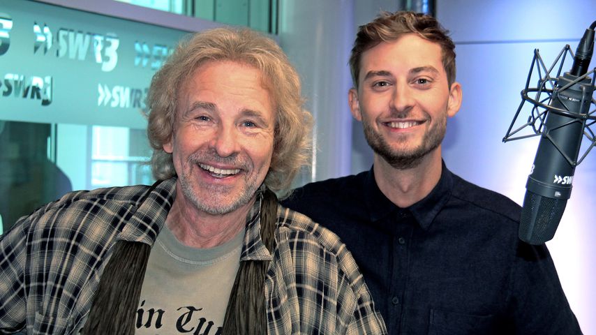 Thomas Gottschalk und Constantin Zöller beim SWR3