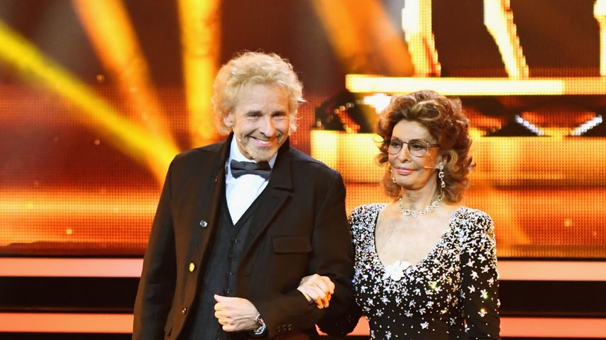 Thomas Gottschalk und Sophia Loren bei den Bambi Awards 2018