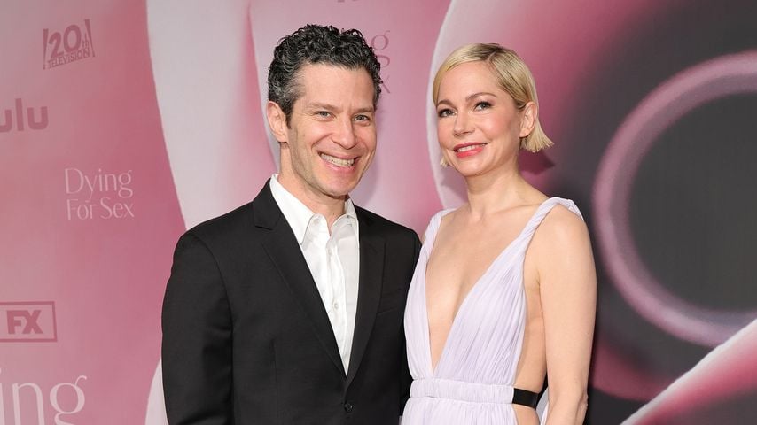 Thomas Kail und Michelle Williams bei einer Premiere im April 2025