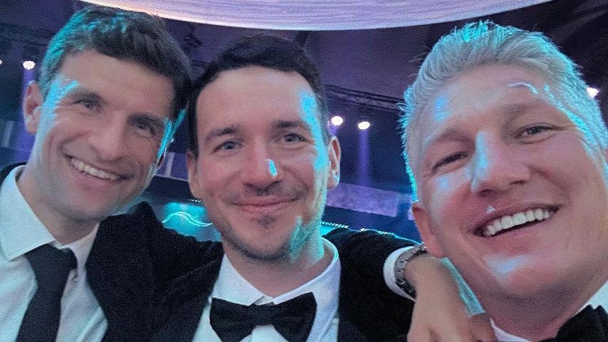 Thomas Müller, Felix Neureuther und Bastian Schweinsteiger