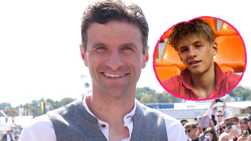 Collage: Thomas Müller heute und als Teenager