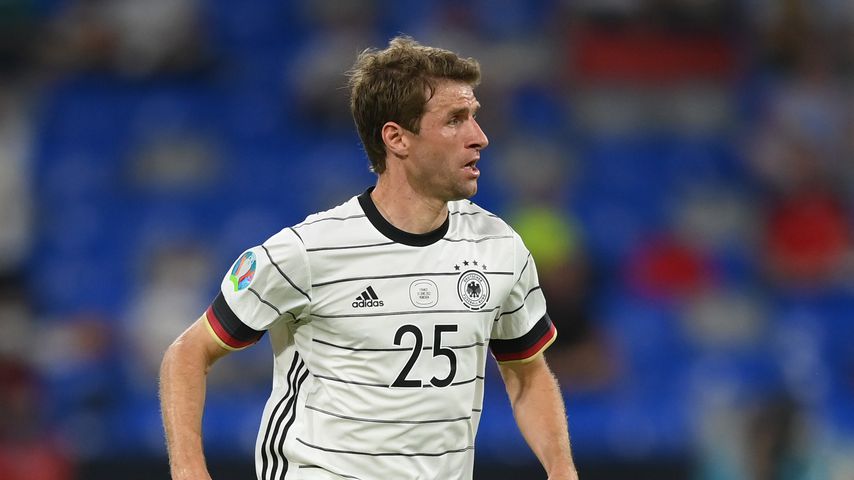 Thomas Müller bei EM-Spiel Deutschland gegen Frankreich