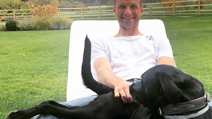 Thomas Müller mit Hündin Micky