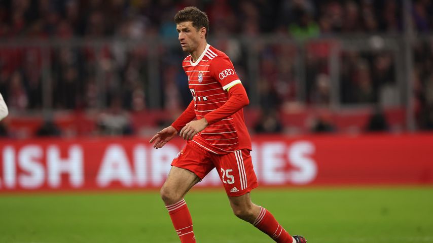 Thomas Müller beim Spiel gegen Paris Saint-Germain