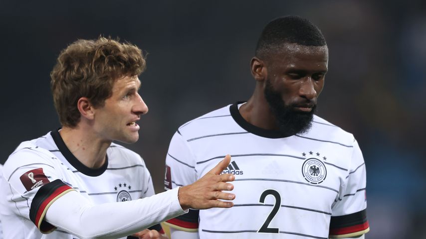 Thomas Müller und Antonio Rüdiger, Fußballer