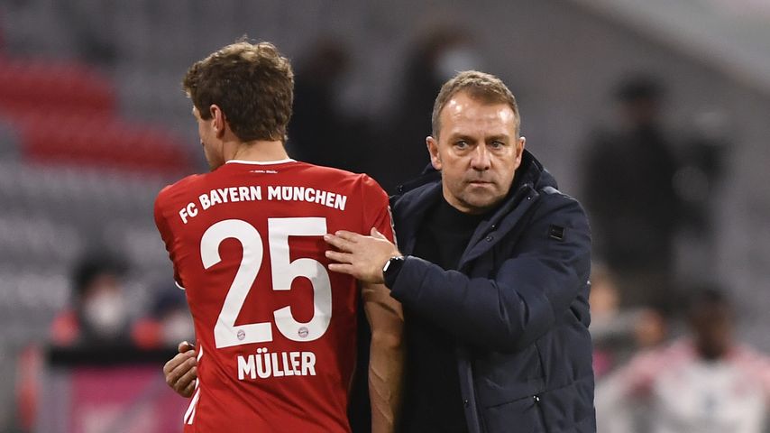 Thomas Müller und Hansi Flick, Januar 2021