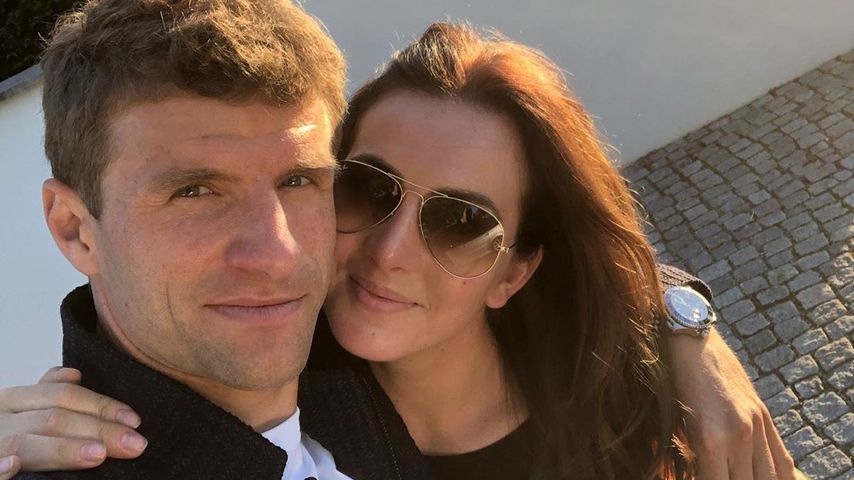 Thomas Müller und seine Frau Lisa im Mai 2020