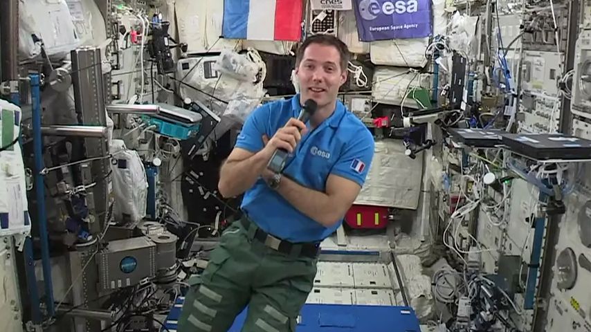 Thomas Pesquet an Bord der Internationalen Raumstation