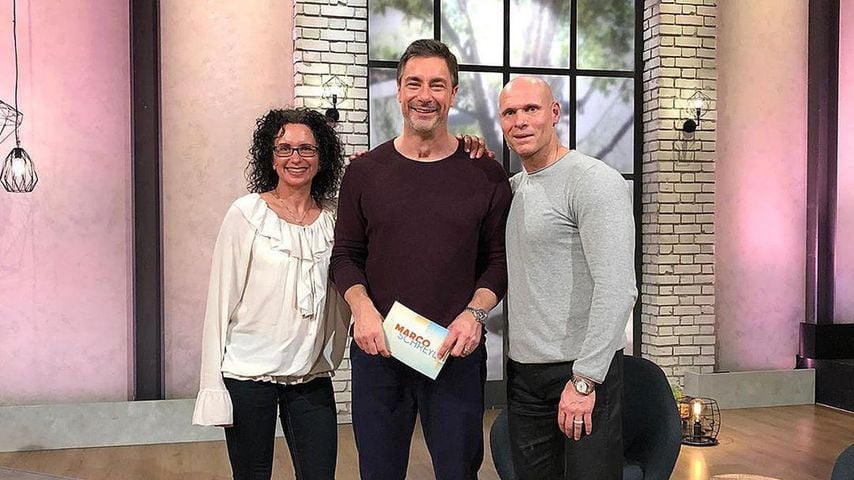 Thorsten und Alexandra Legat mit Moderator Marco Schreyl