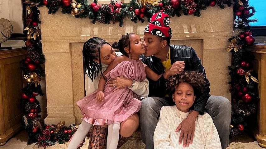 Tia Mowry und Cory Hardrict mit ihren Kindern, Weihnachten 2022