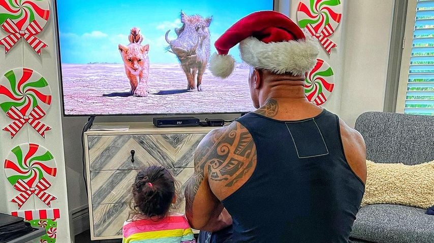 Tiana Gia Johnson und Dwayne Johnson