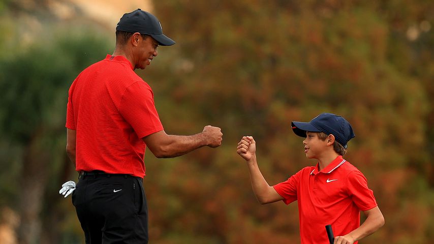 Tiger und Charlie Woods