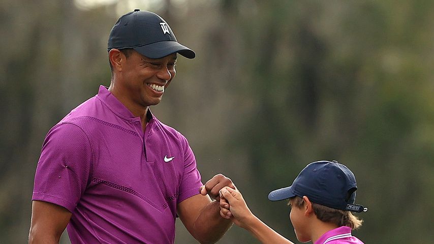 Tiger und Charlie Woods im Dezember 2020 in Florida