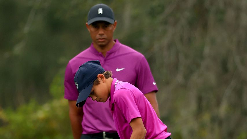Tiger Woods' Sohn Charlie mit seinem Vater