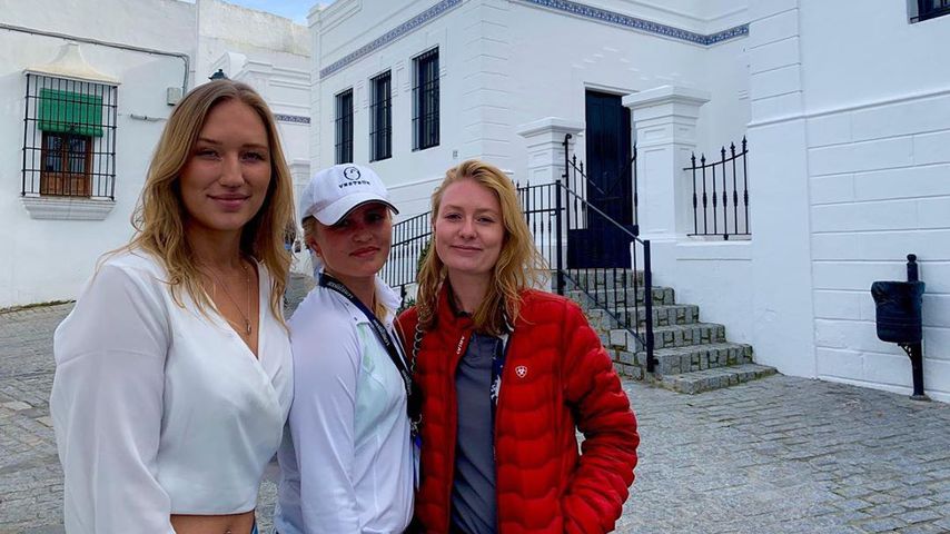 Til Schweigers Freundin Sandra und seine Tochter Luna im März 2020