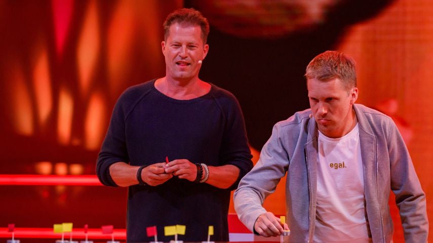 Til Schweiger und Oliver Pocher in der TV-Show "Das Spiel beginnt"