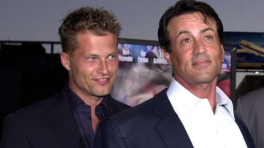 Til Schweiger und Sylvester Stallone bei der Filmpremiere von "Driven" in Los Angeles, 2001
