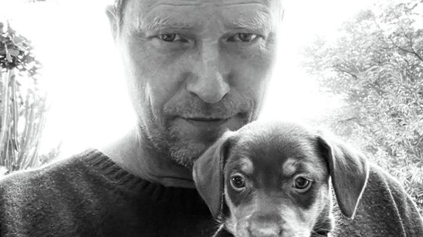 Til Schweiger und sein Welpe Banksy Jr.