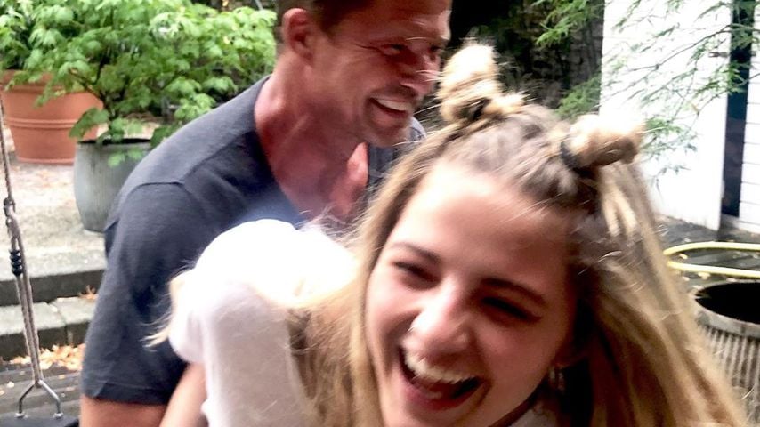 Til und Emma Schweiger im Juli 2019