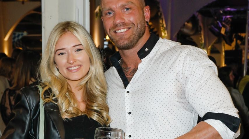 Till Adam und seine Freundin Johanna bei der Release-Party von Eric Sindermanns neuem Song