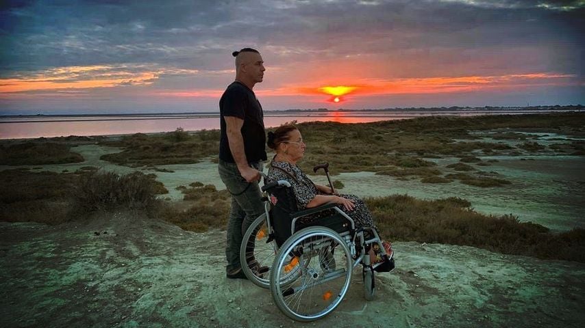 Till Lindemann mit seiner Mutter Brigitte Hildegard "Gitta" Lindemann, August 2019