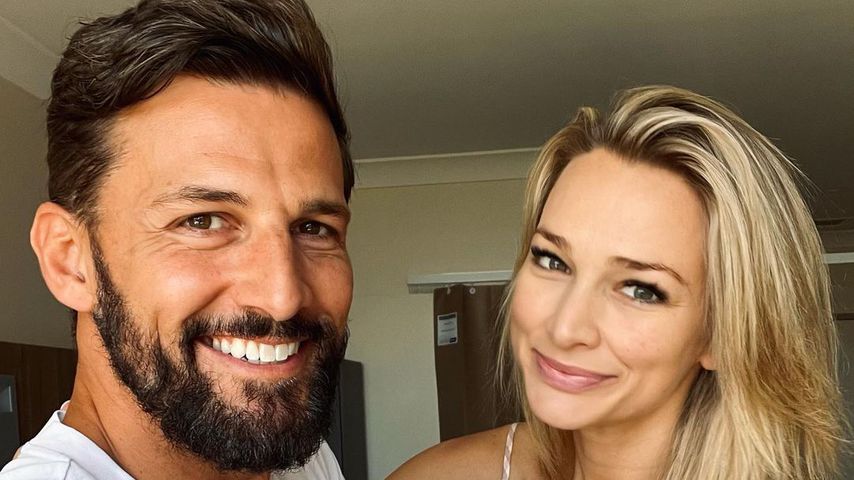 Tim Robards und Anna Heinrich mit ihrer Tochter Elle