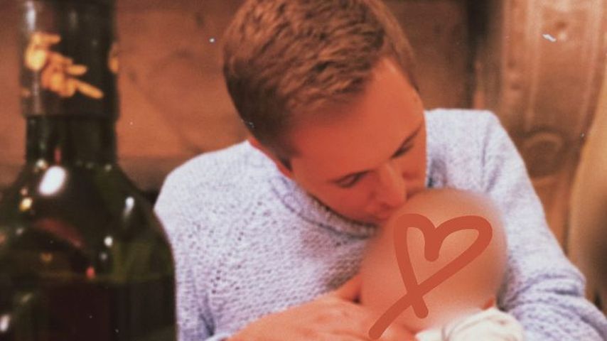 Tim Sandt mit seinem Sohn, Dezember 2022