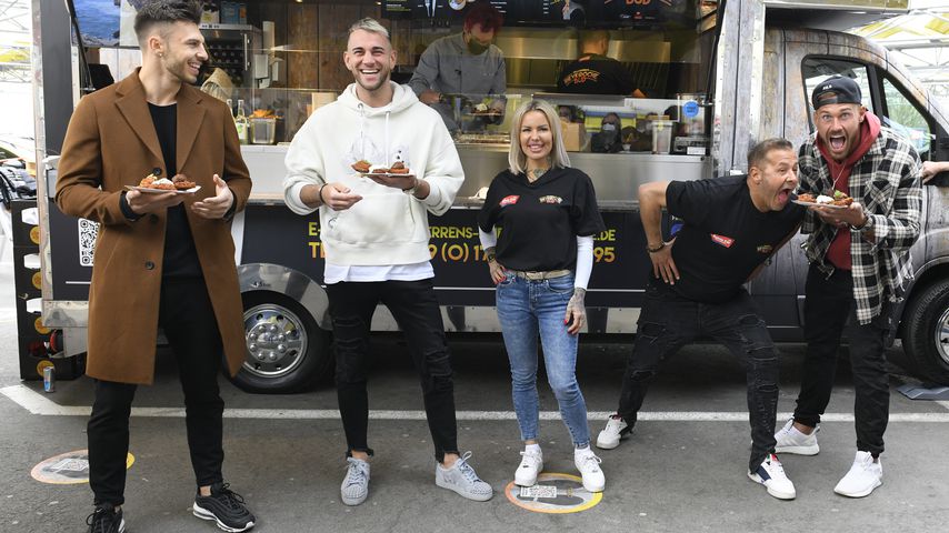 Tim Stammberger, Serkan Yavuz, Miss Summer, Willi Herren und Chris Broy in Frechen 2021