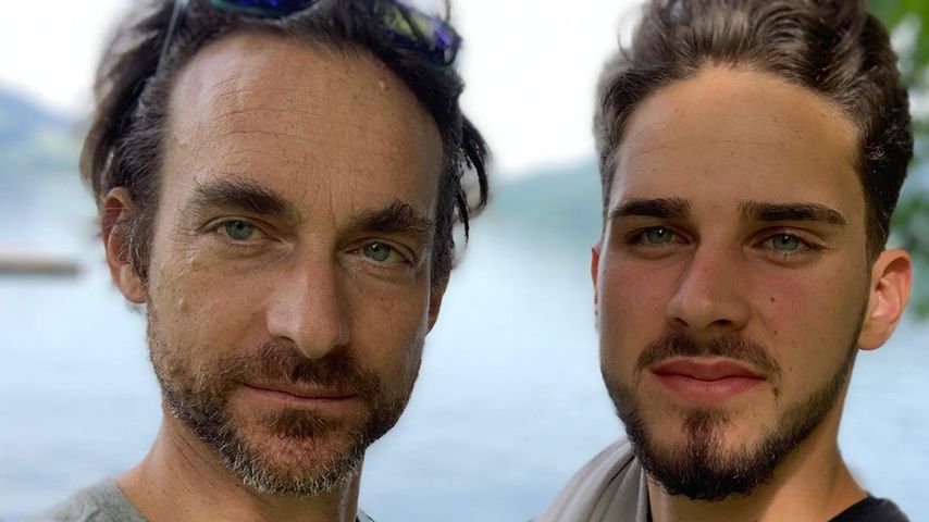 Tim Lobinger und sein Sohn Tyger