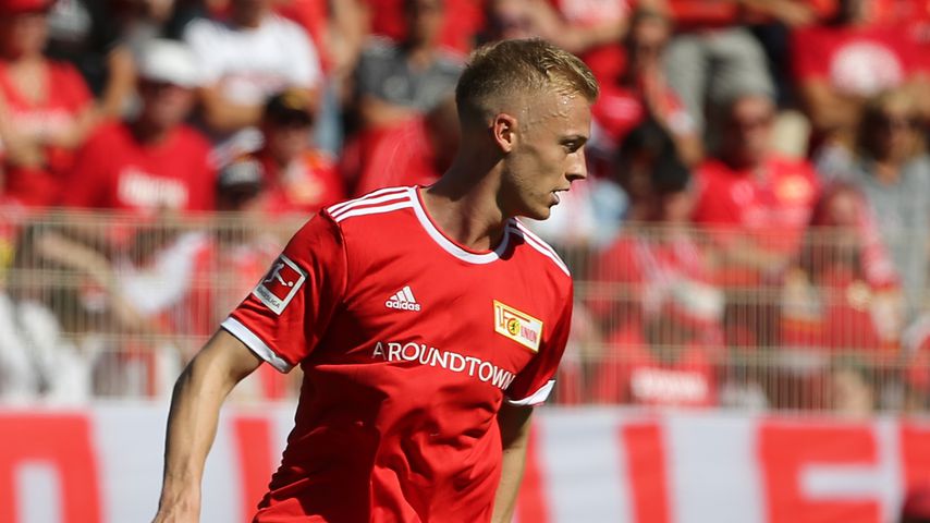 Timo Baumgartl beim Bundesliga-Spiel 1. FC Union Berlin gegen Bayer 04 Leverkusen, 14. August 2021