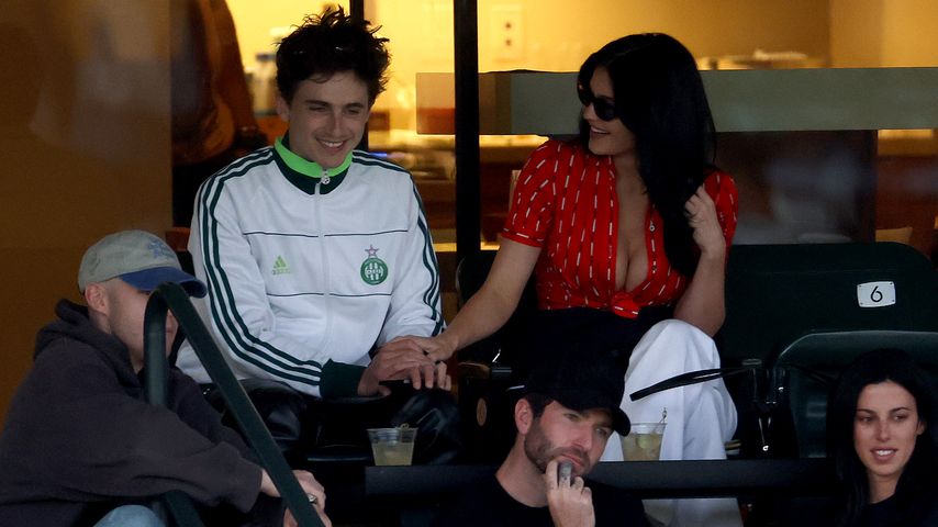 Timothée Chalamet and Kylie Jenner bei den BNP Paribas Open, März 2025