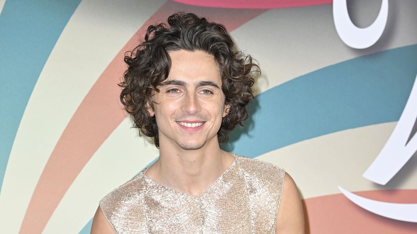 Nicht "Wonka"-Style: Timothée Chalamet funkelt im Kettenhemd