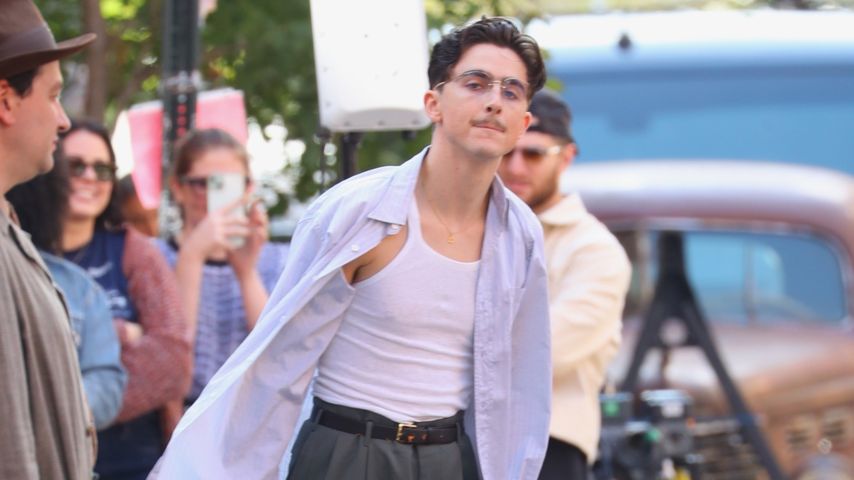 Timothée Chalamet am Set von "Marty Supreme"