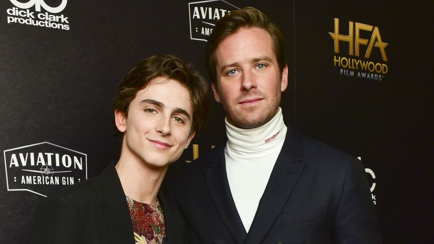 Timothée Chalamet und Armie Hammer im November 2018