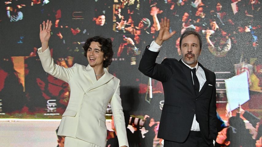 Timothée Chalamet und Denis Villeneuve, Februar 2024