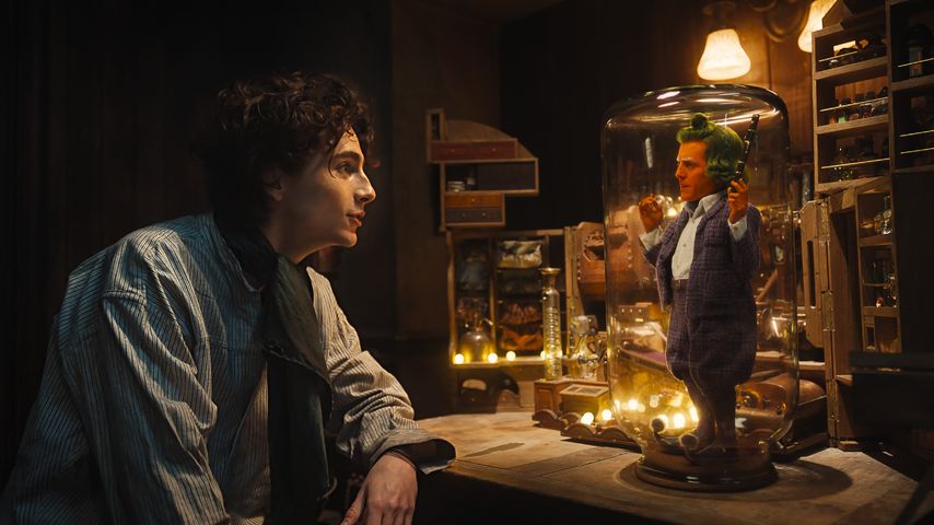 Timothée Chalamet und Hugh Grant in "Wonka"