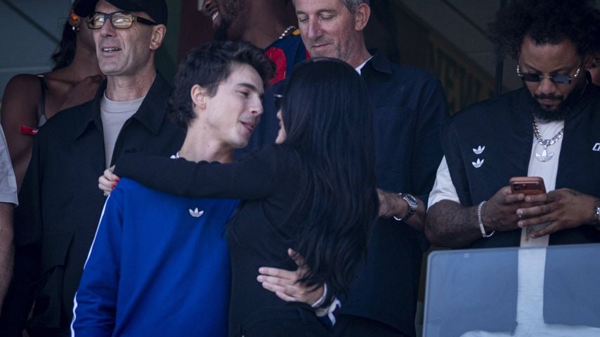 Timothée Chalamet und Kylie Jenner verfolgen das WM-Finale 2026 zwischen Argentinien und Spanien im MetLife Stadium in New Jersey.
