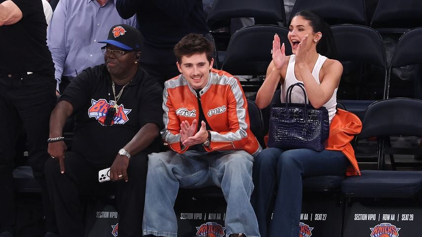 Timothée Chalamet und Kylie Jenner bei einem Knicks-Spiel